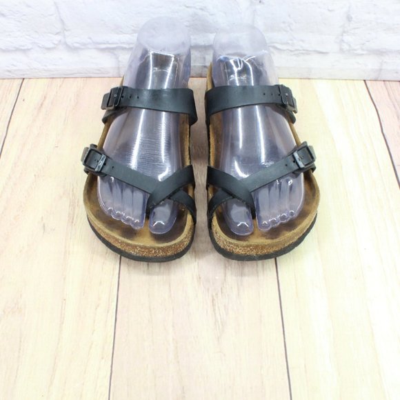 Birkenstock Mayari Black Birko-Flor Slide Sandals Size EU 37 US  6-6.5 - Picture 5 of 10
